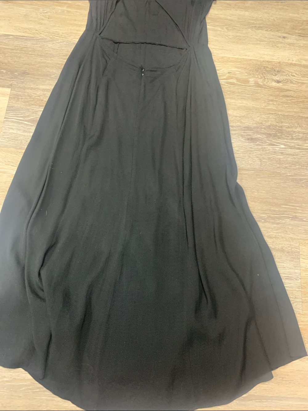 Reformation Black Short-Sleeve Maxi Dress - Picture 7 of 7